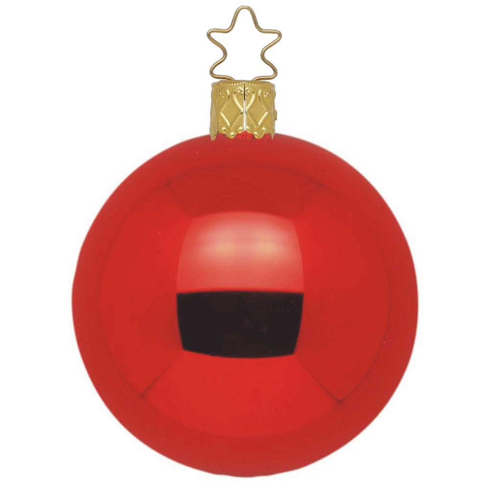 Kugel, rot glanz, 15 cm