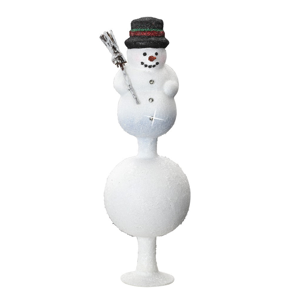 Glitzernder Schneemann, 8 x 24 cm
