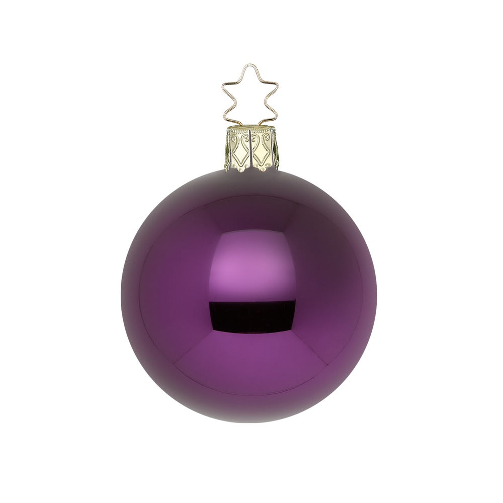 Kugel, royalviolett glanz, 12 cm