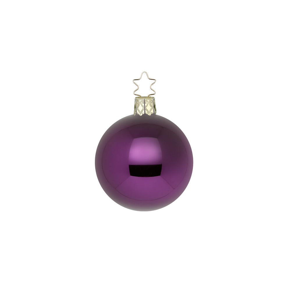 Kugeln, royalviolett glanz, 8 cm