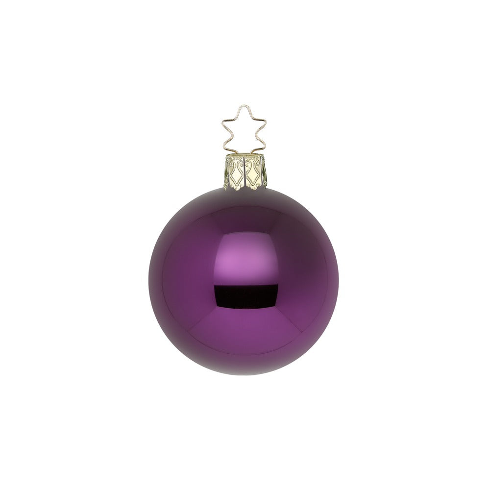 Kugeln, royalviolett glanz, 10 cm