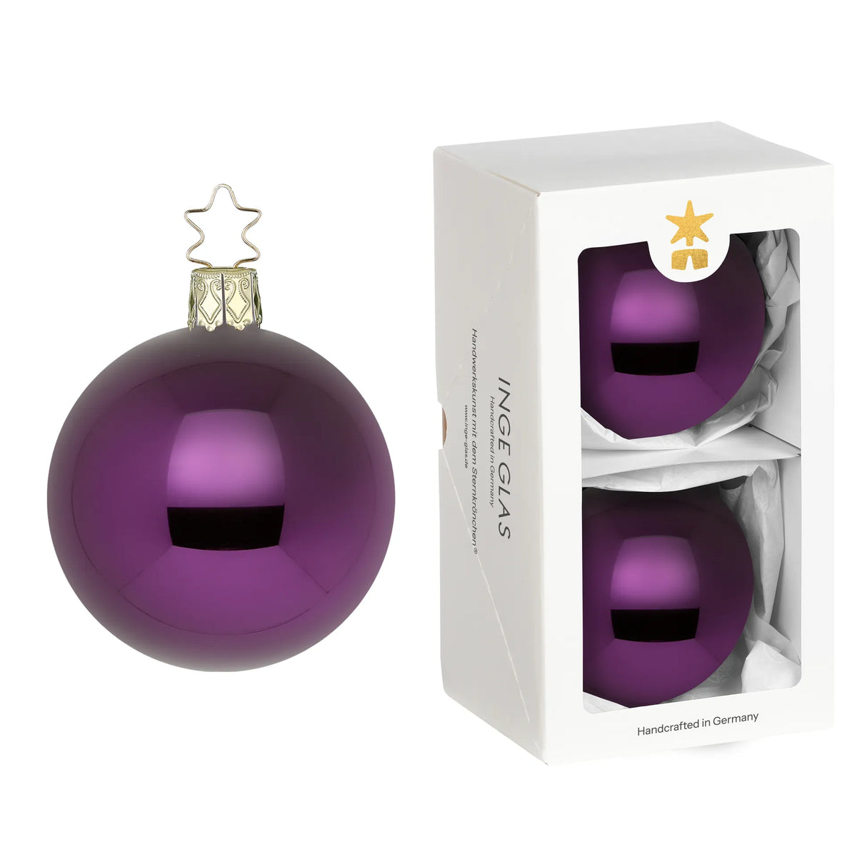 Balls, royal violet shiny, 4''