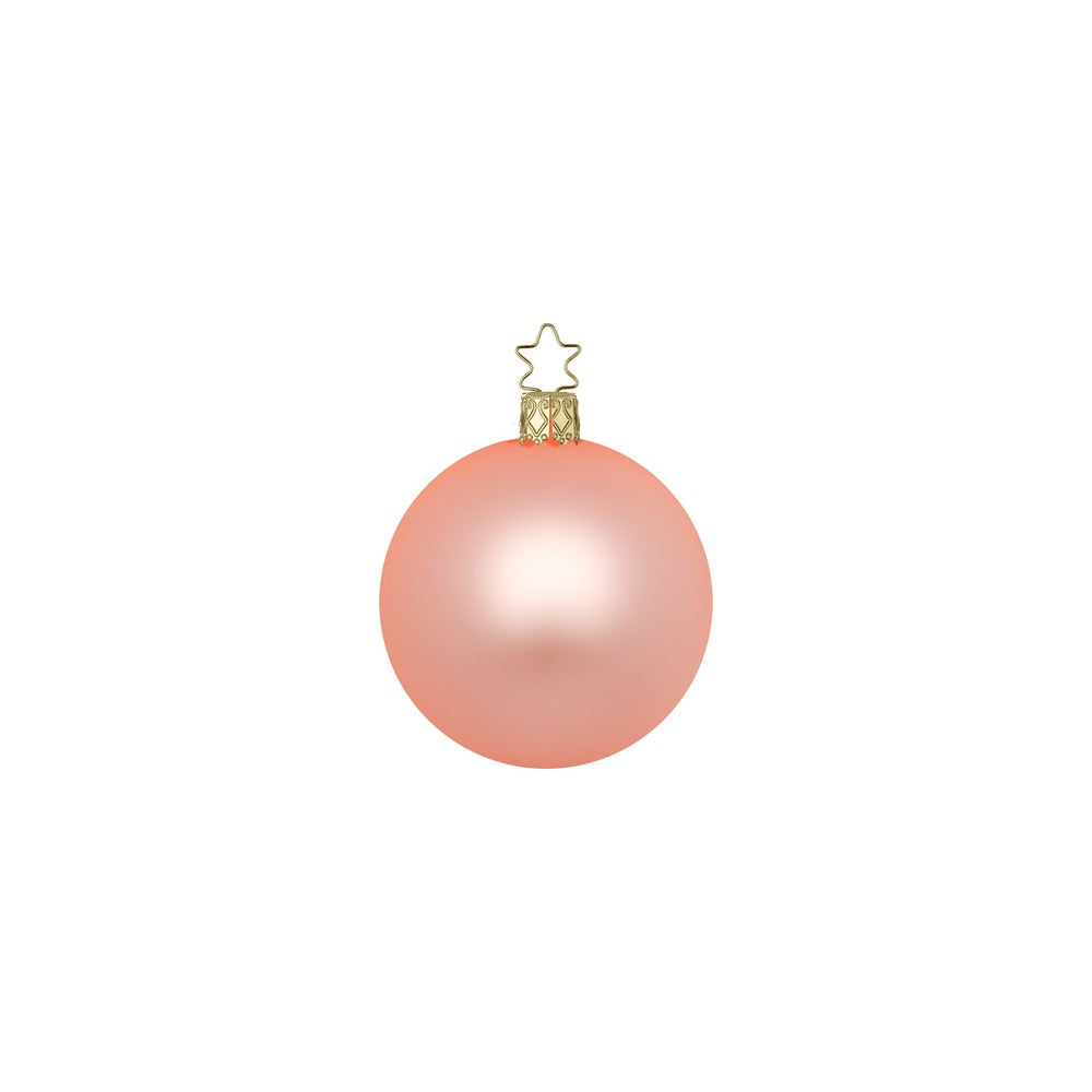 Kugeln, apricot matt, 6 cm