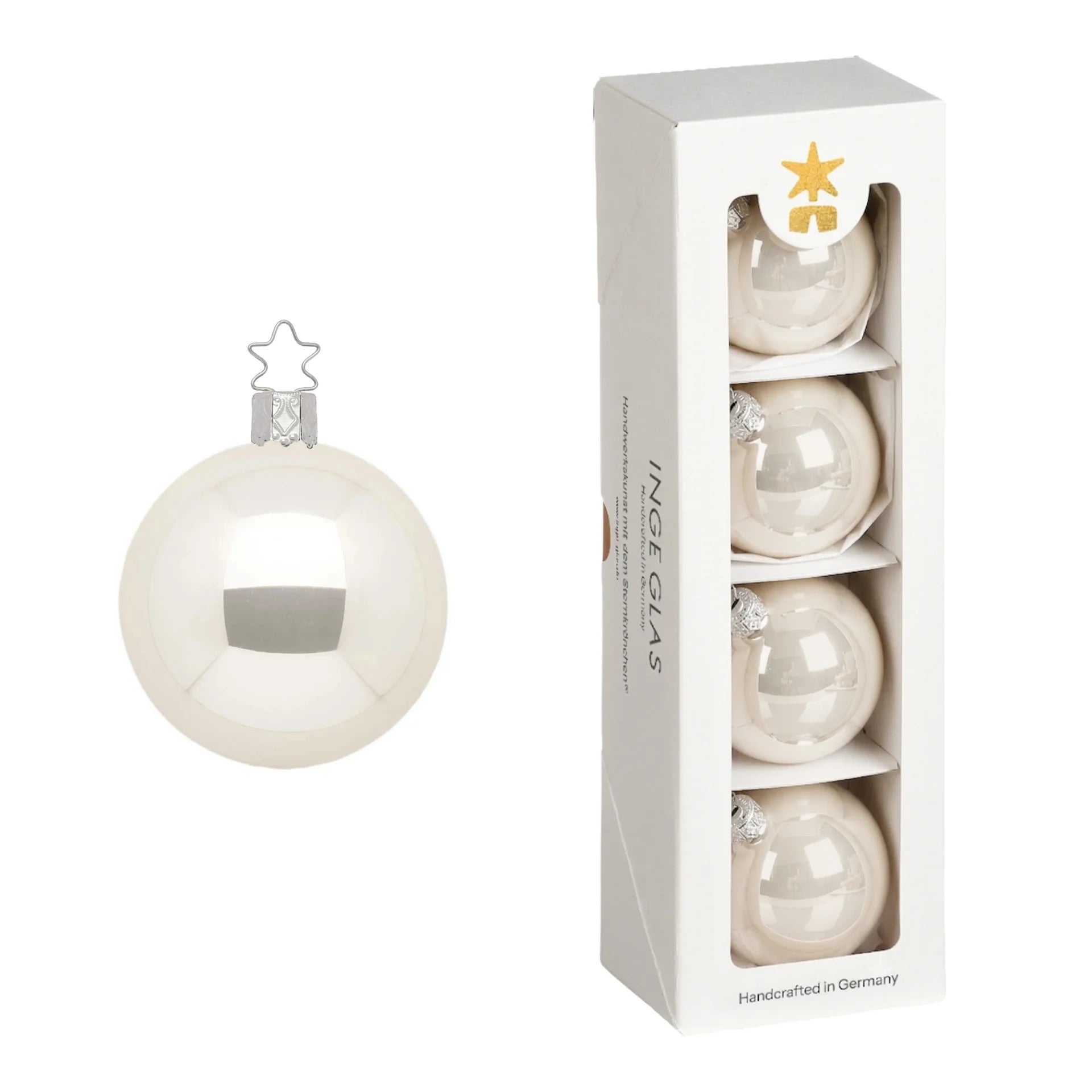 Balls, champagne pearl, 2.4''