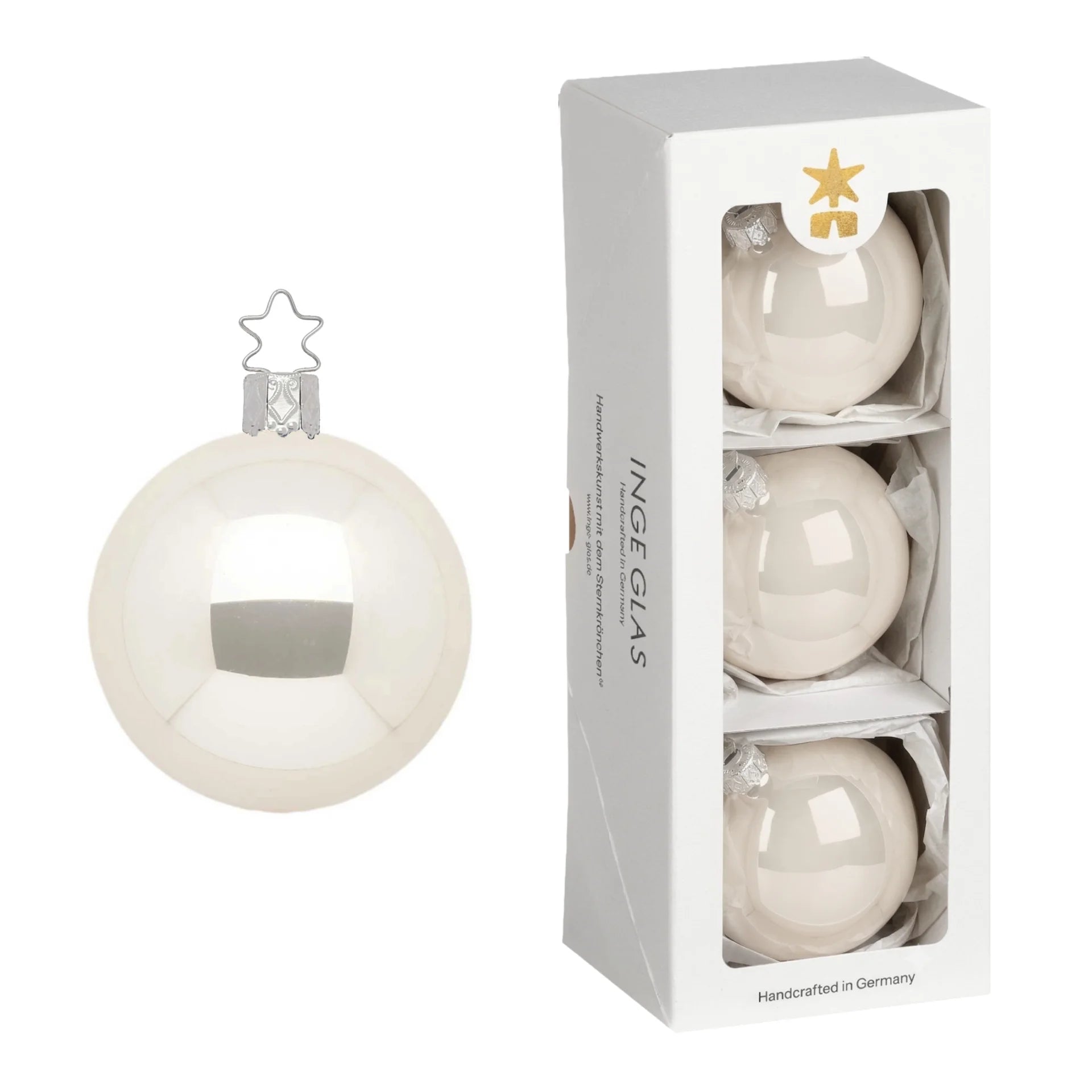 Balls, champagne pearl, 3.2''