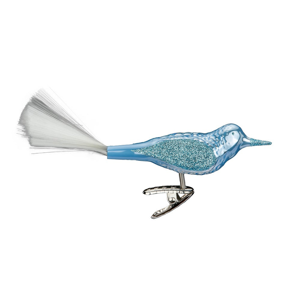 Vogel, azur opal, 10 cm
