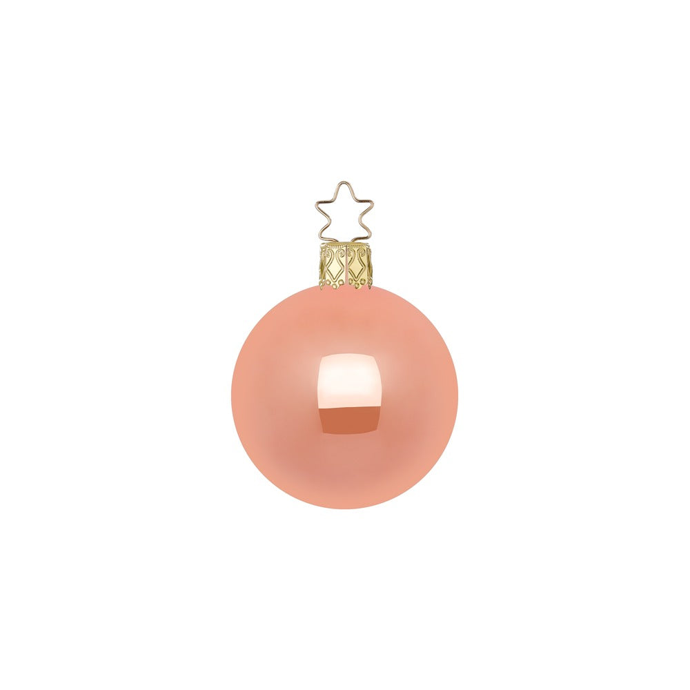 Kugeln, apricot opal, 8 cm