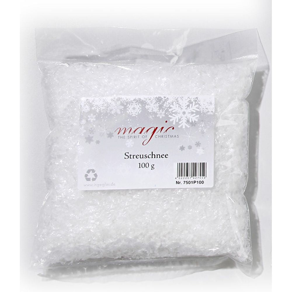 Streuschnee, Kunststoff, 15.5 cm, 100 g
