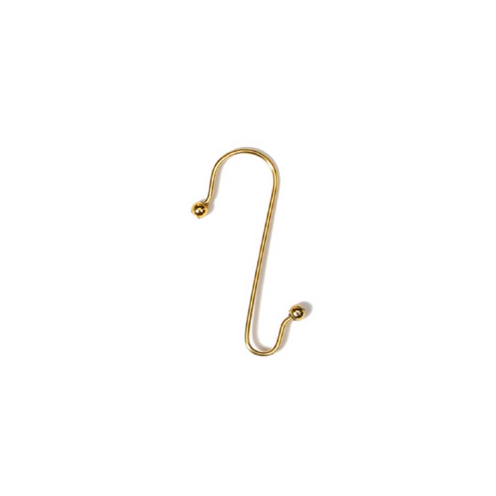 S-Haken, gold, Metall, 4 cm, 50 Stk.