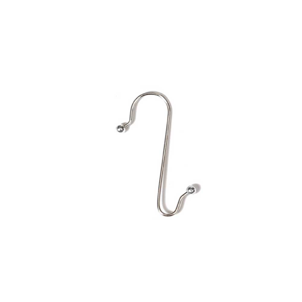 S-Haken, silber, Metall, 4 cm, 50 Stk.