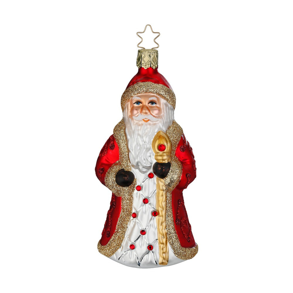 Festlicher Weihnachtsmann, 12 cm