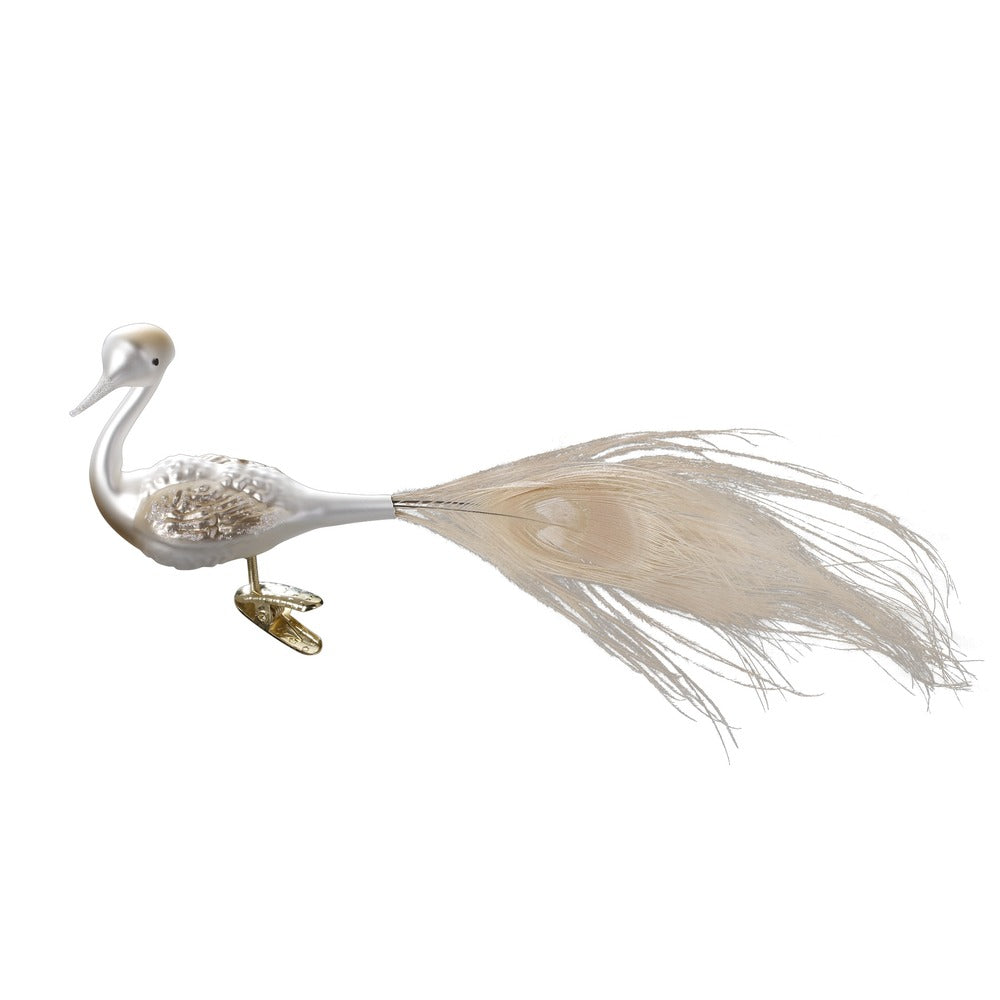 Weißer Pfau, 8 cm