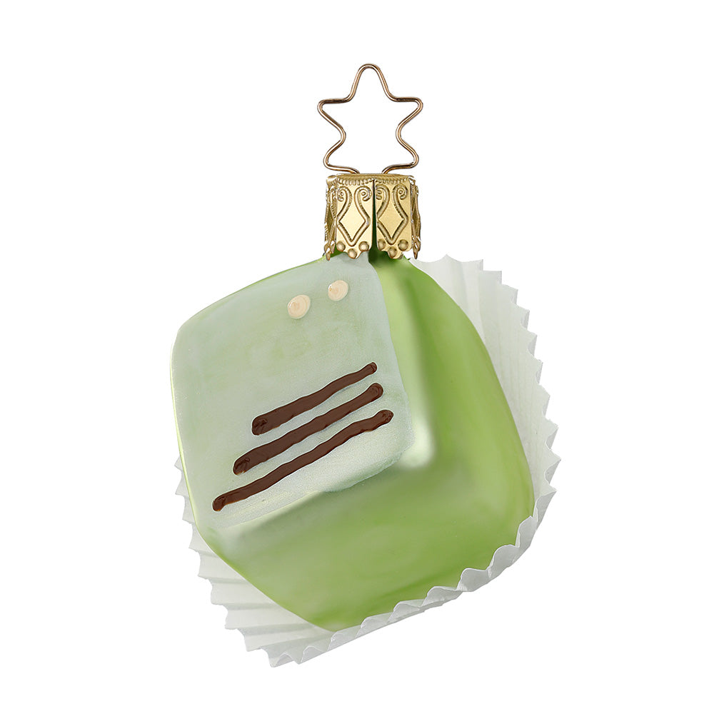 Petit Four, grün, 6 cm