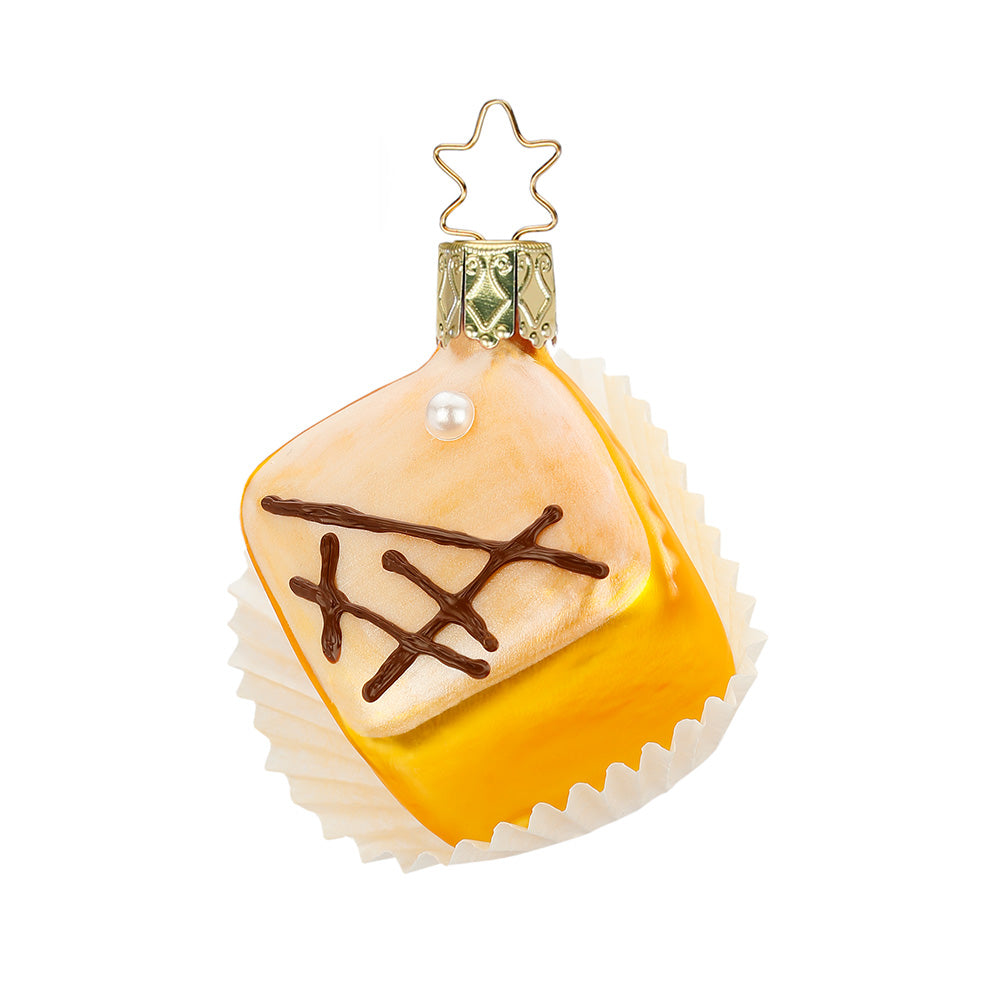 Petit Four, gelb, 6 cm