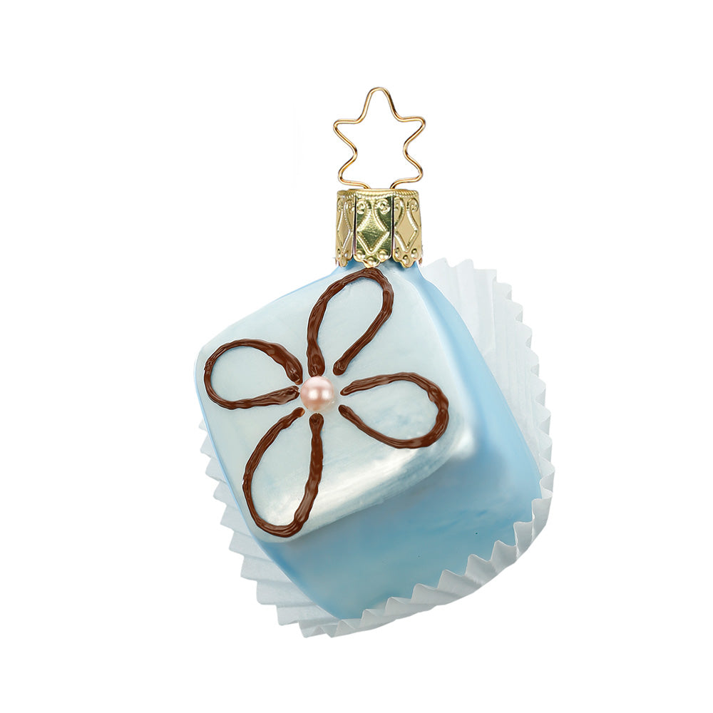 Petit Four, blau, 6 cm