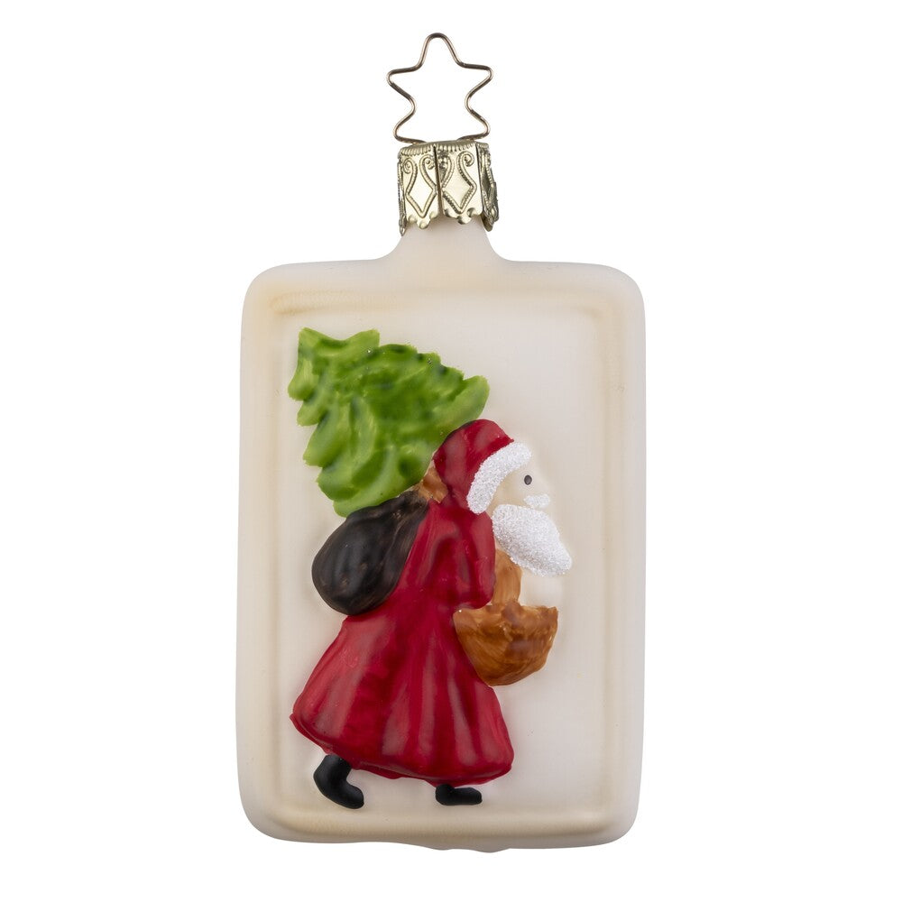 Bemaltes Springerle Weihnachtsmann, 8 cm
