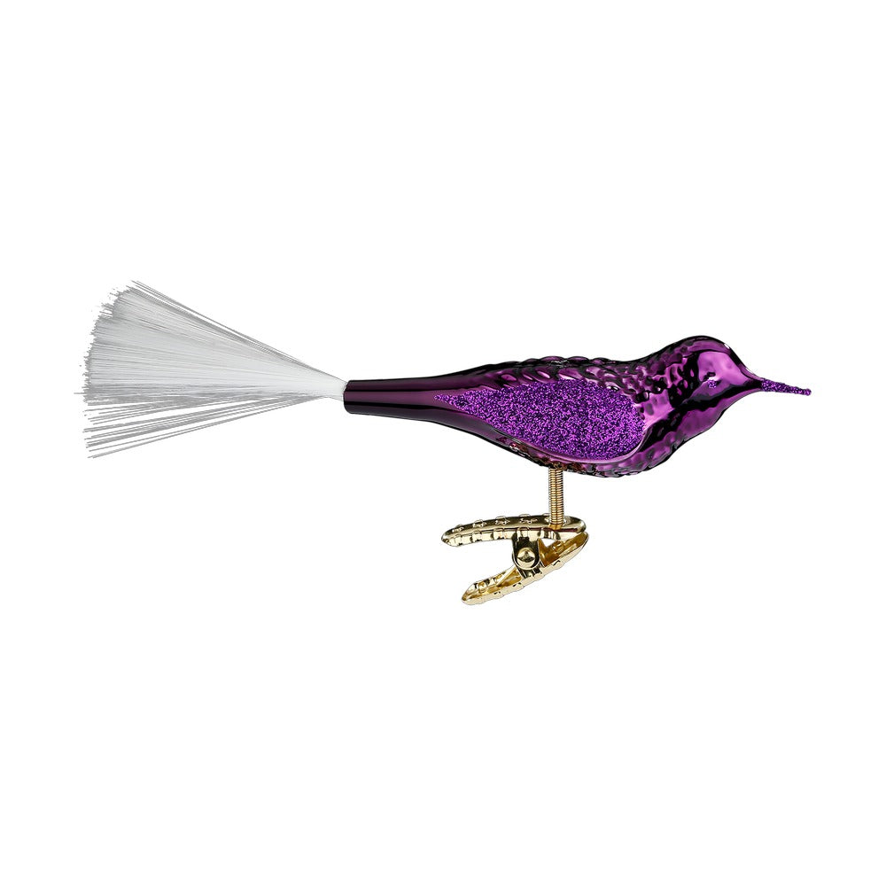 Vogel, royalviolett glanz, 10 cm