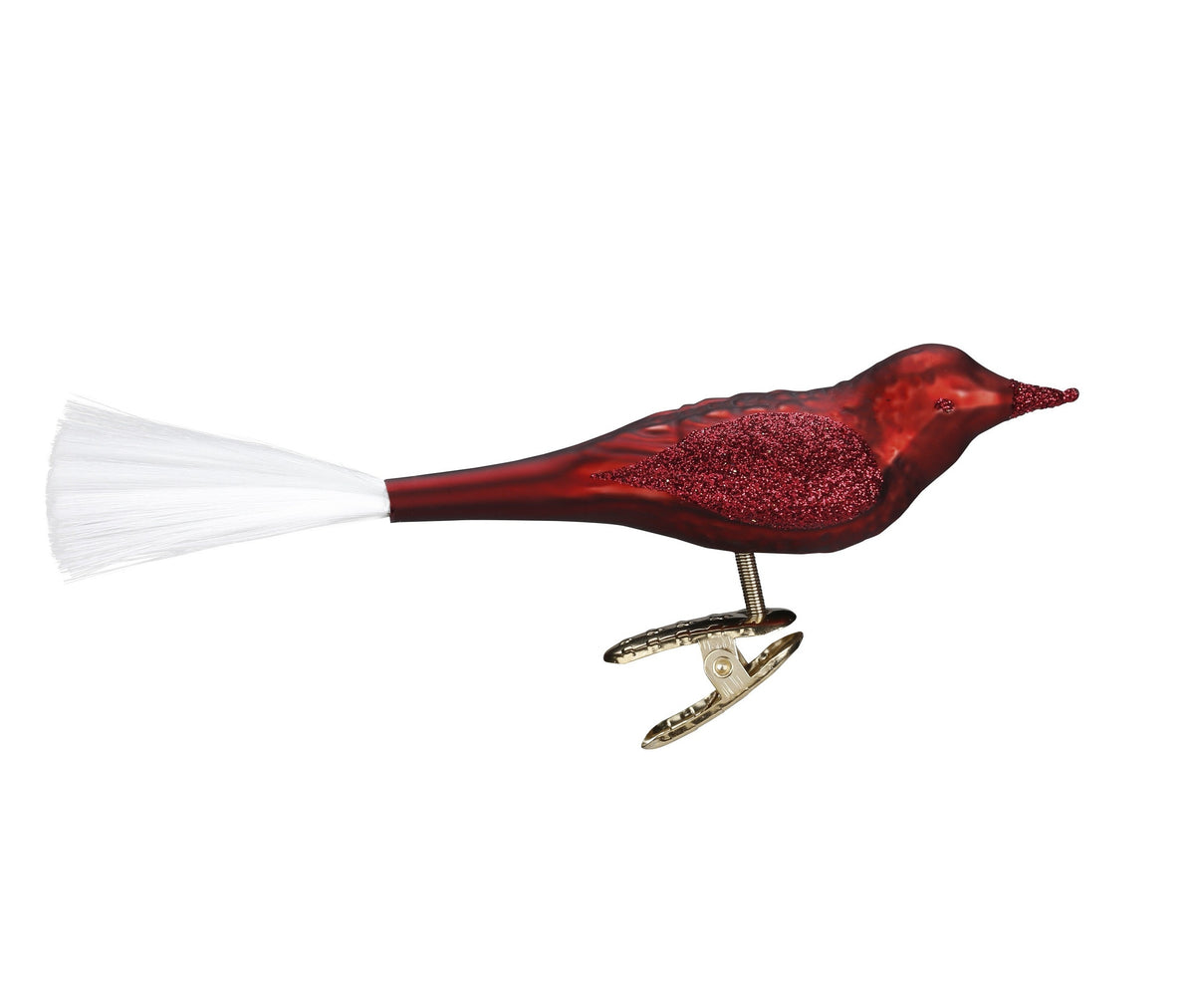 Bird, burgundy matt, 4'' (10 cm)