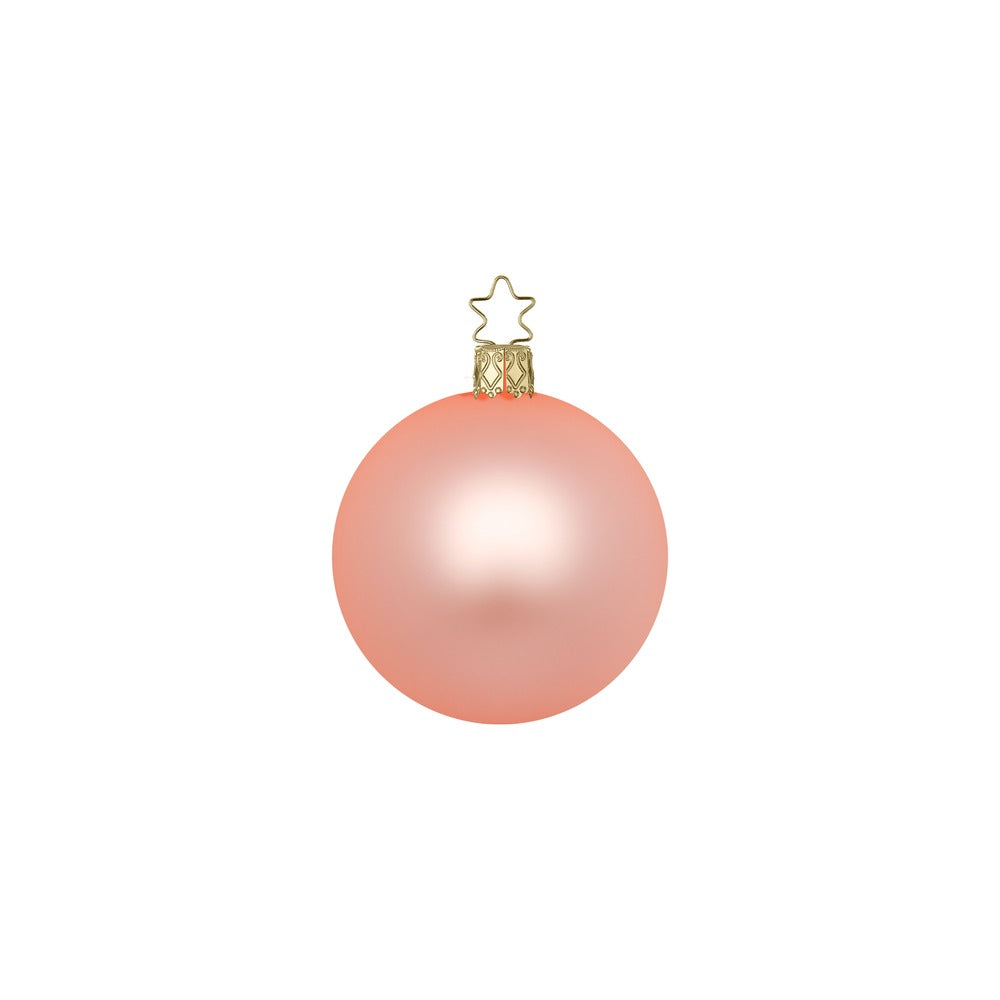 Kugeln, apricot matt, 8 cm