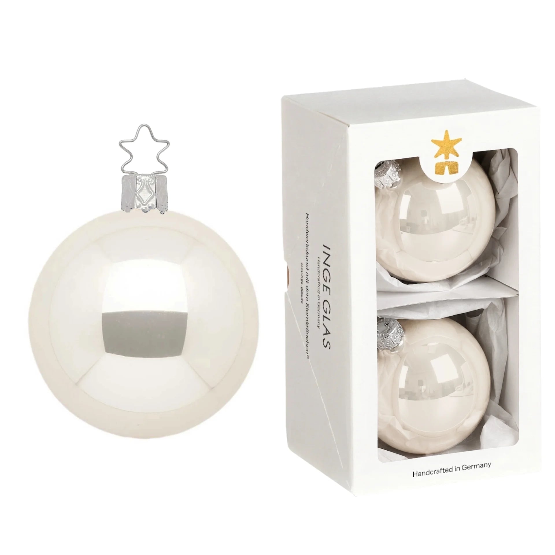 Balls, champagne pearl, 4''