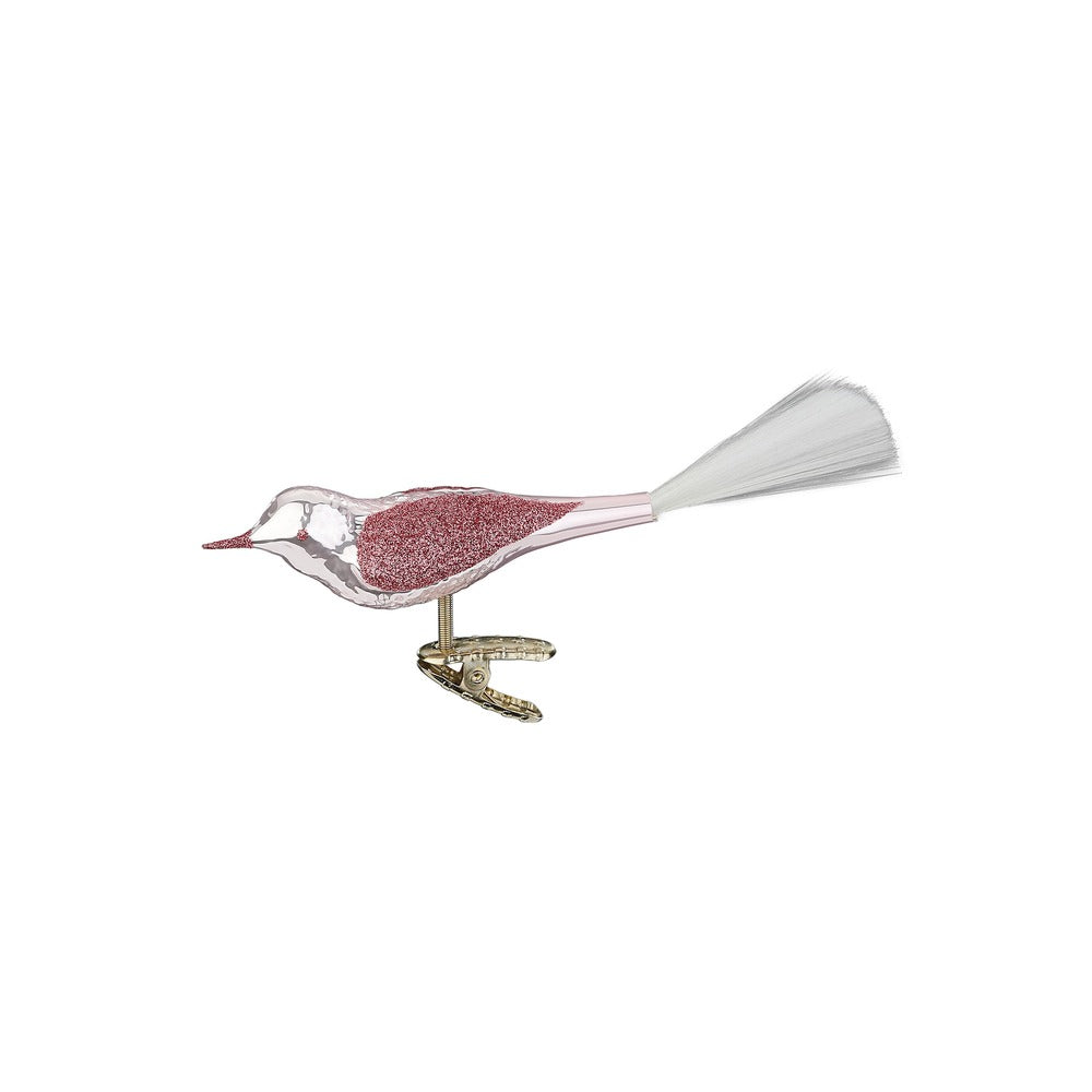 Vogel, hell rosa opal, 10 cm