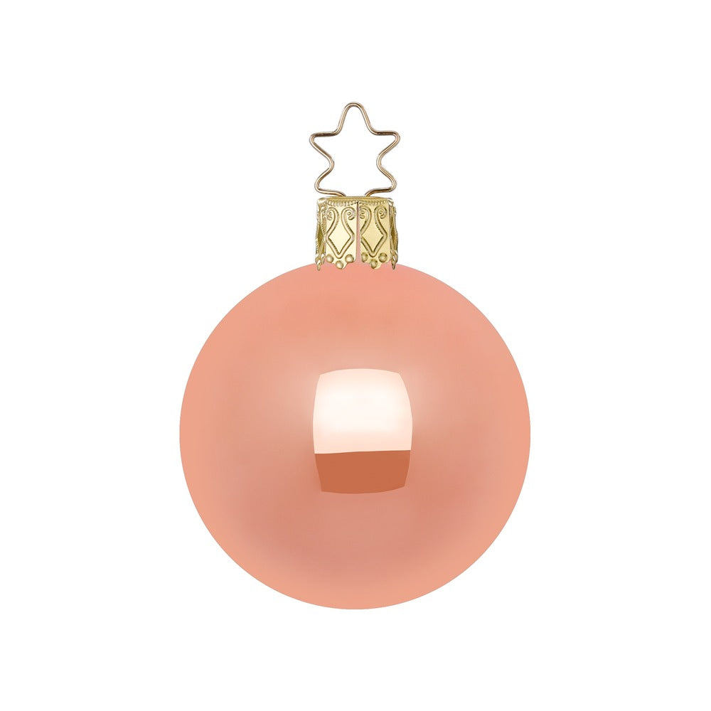 Kugel, apricot opal, 12 cm