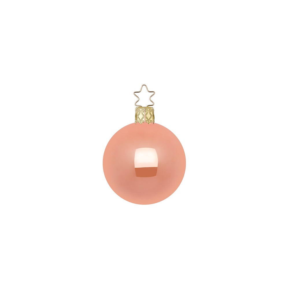 Kugeln, apricot opal, 6 cm