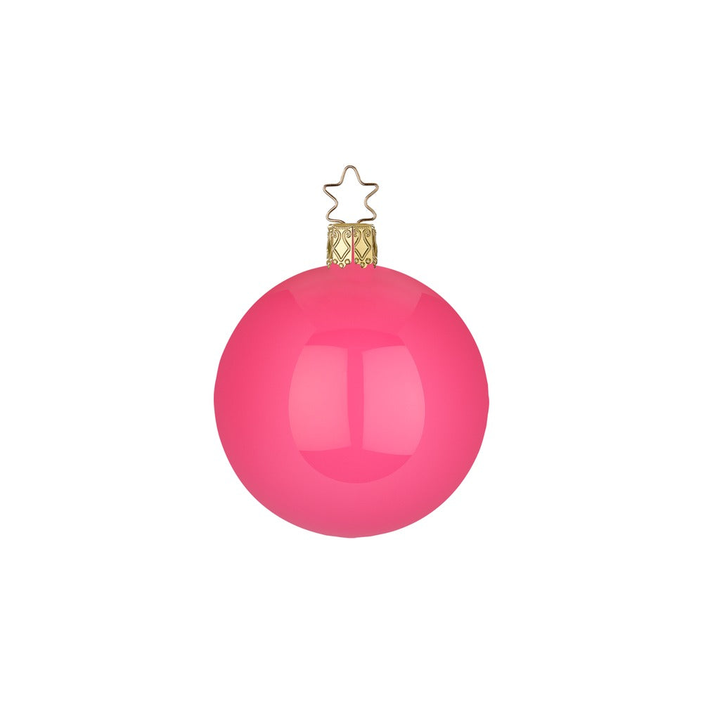 Kugeln, pink emaille, 10 cm