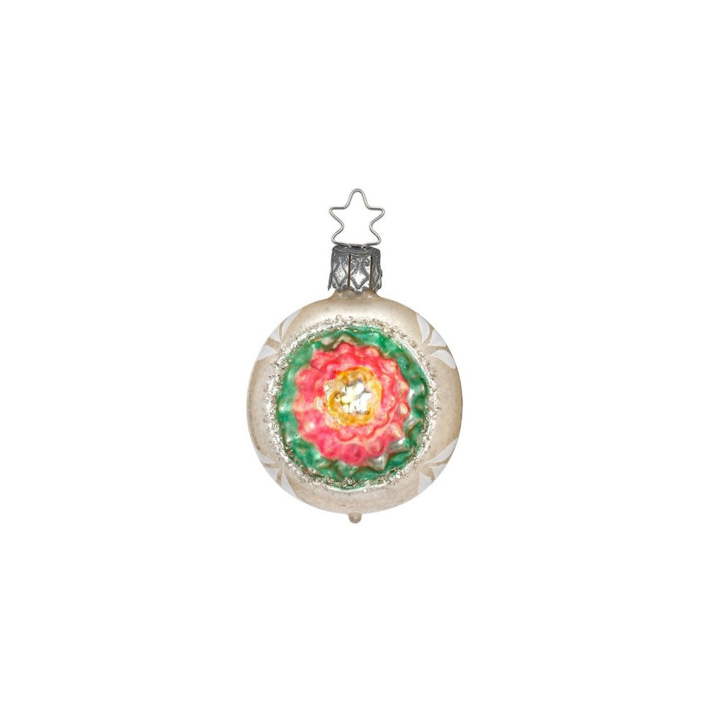 Blumenreflex, gold-grün-pink, 5.5 cm