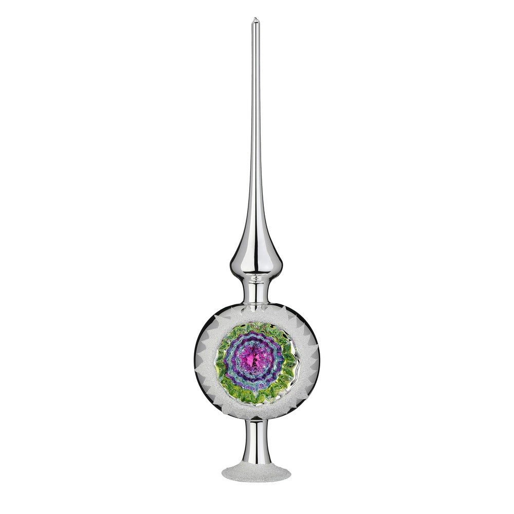 Ornament Reflection, 4 x 14.2'', silver shiny