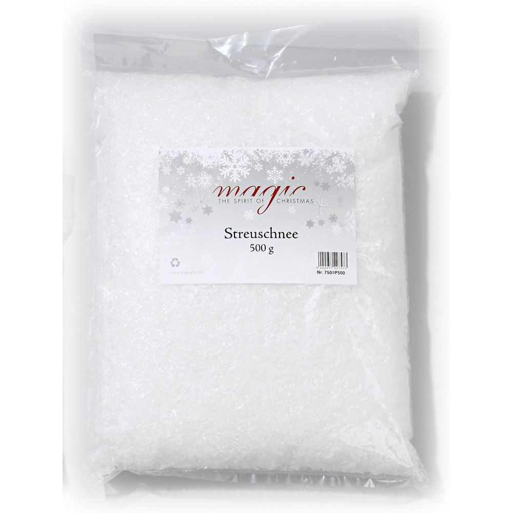 Streuschnee, Kunststoff, 23 cm, 500 g