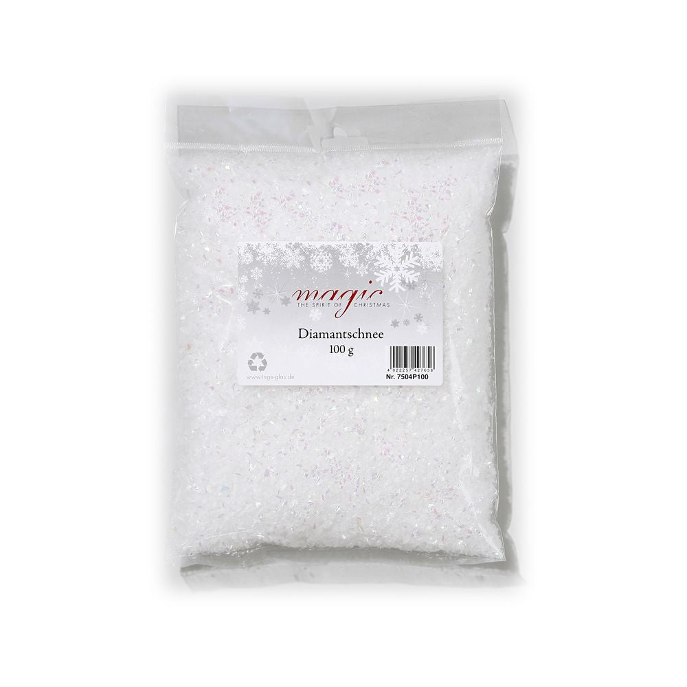 Diamantschnee, Kunststoff, 22 cm, 100 g