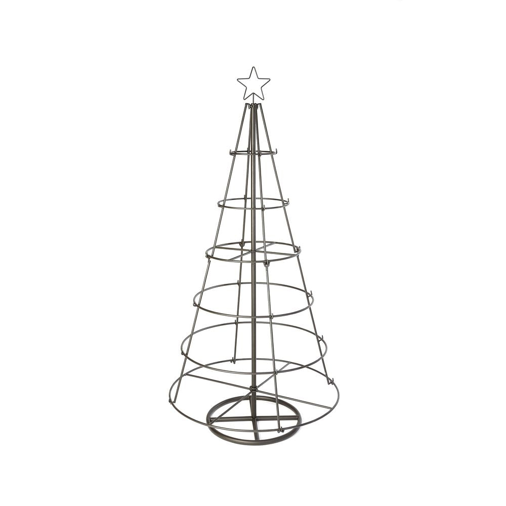 Displaybaum, 6 Ebenen, anthrazit, Metall, 144 cm